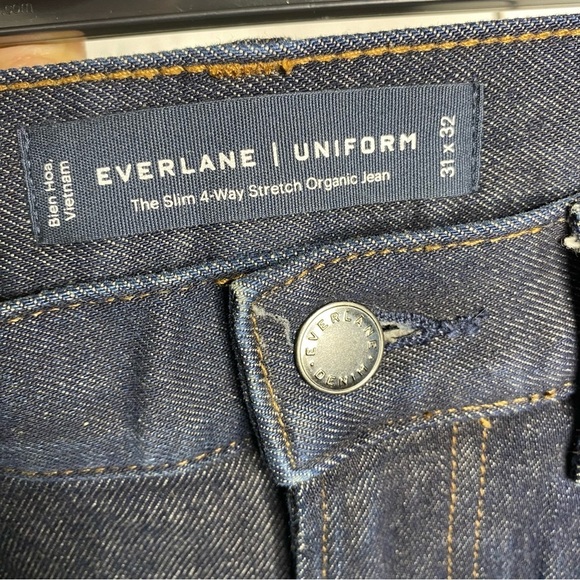 Everlane The Slim 4-Way Stretch Organic jeans size 31X32 New with tag - Picture 5 of 10